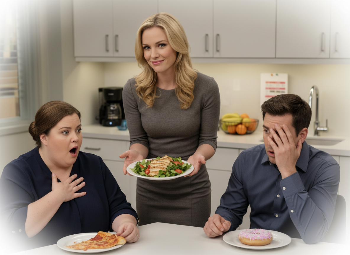 AITA: I told my overweight coworker is she ate like me she would look like me.