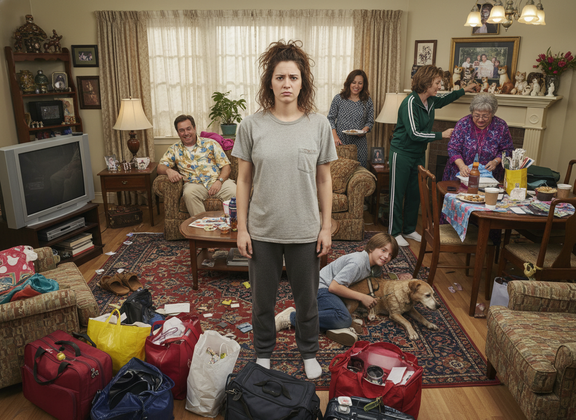 My roommate had her family stay with us for 2 weeks in my home without asking me