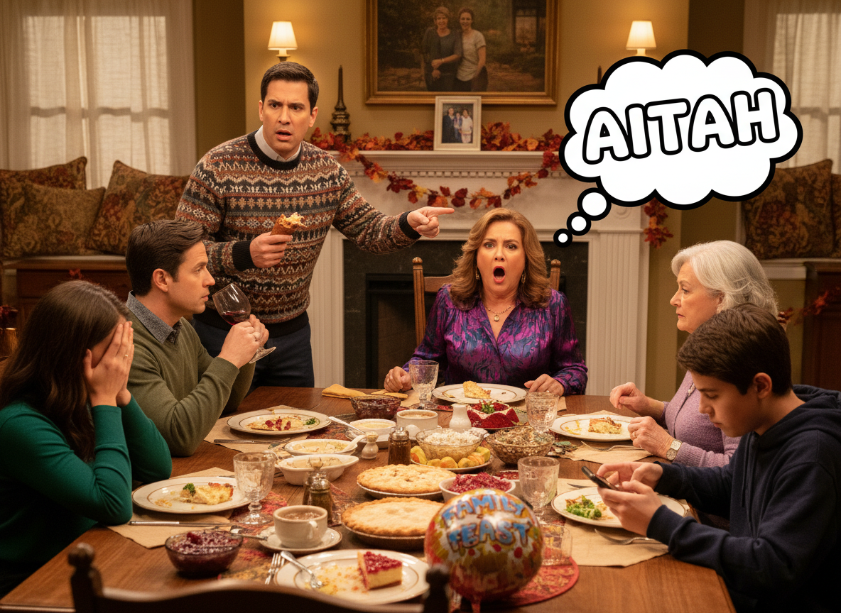 AITAH for pointing out my cousin's hypocrisy during thanksgiving?