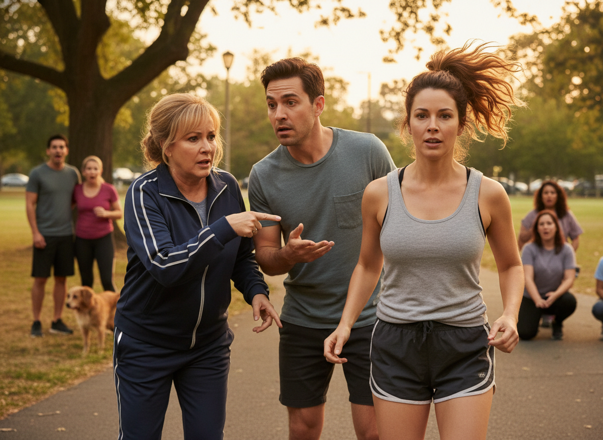 AITA for running without a bra on?