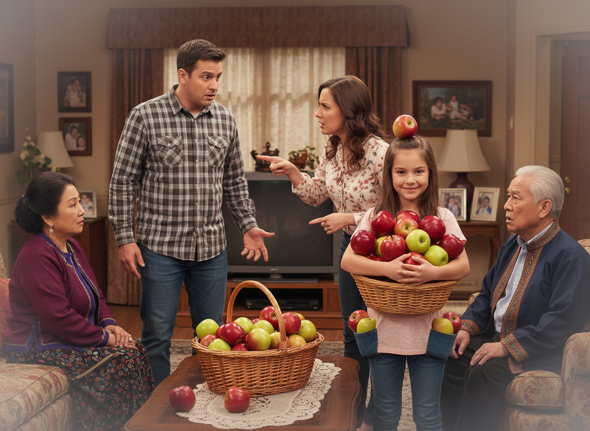 AITA for refusing to punish my daughter for taking all the apples that my wife's folks brought from their home country?