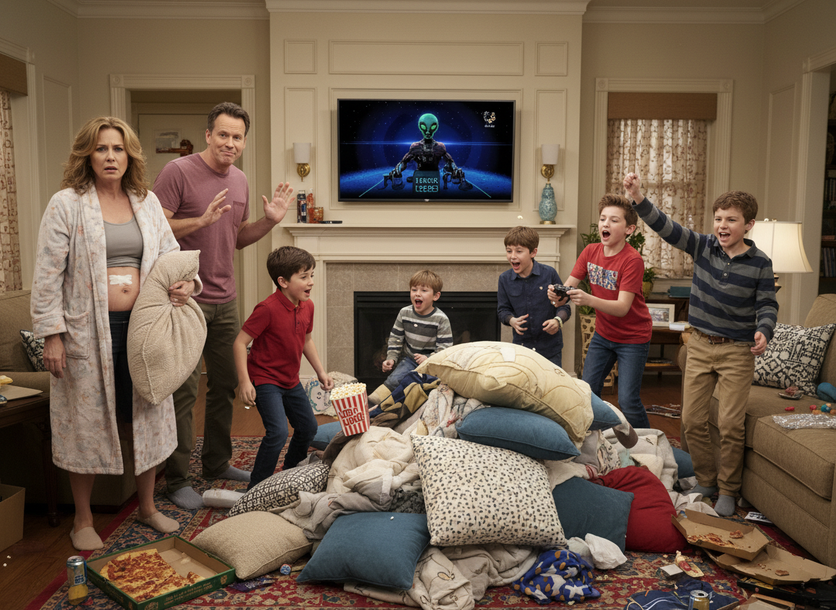 AITA for leaving home after my partner let his son invite 5 friends for a sleepover when I'm recovering from major surgery, without discussing it with me first?