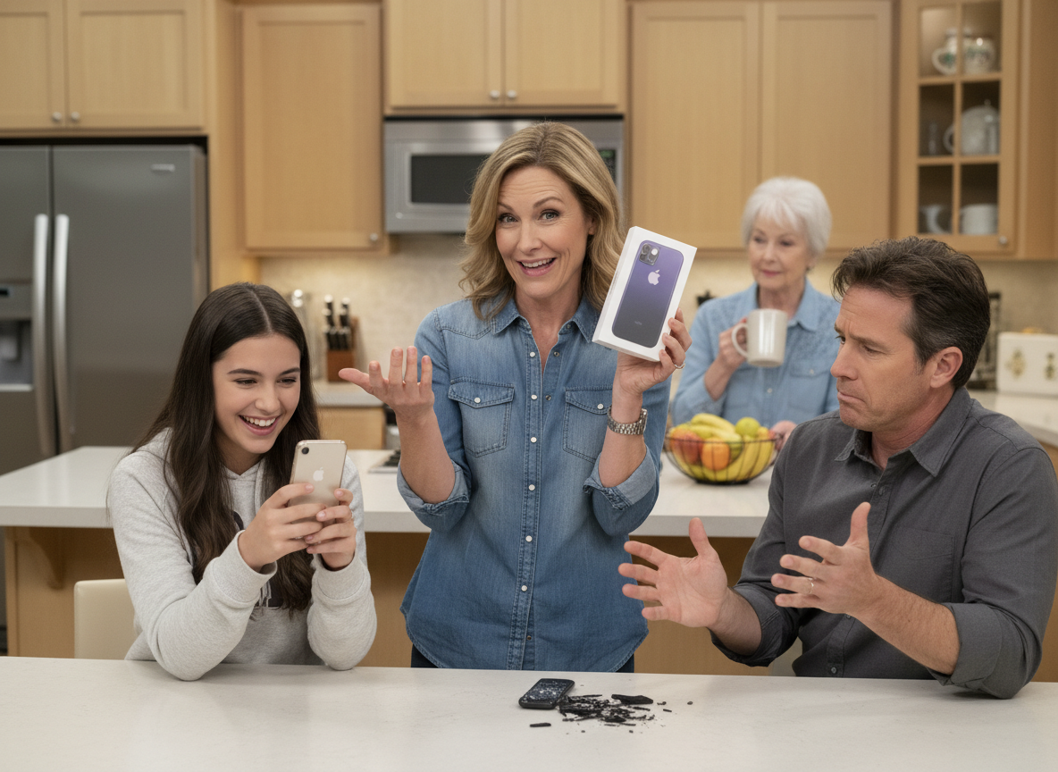 My husband broke our daughter's new phone so I took his money to replace it