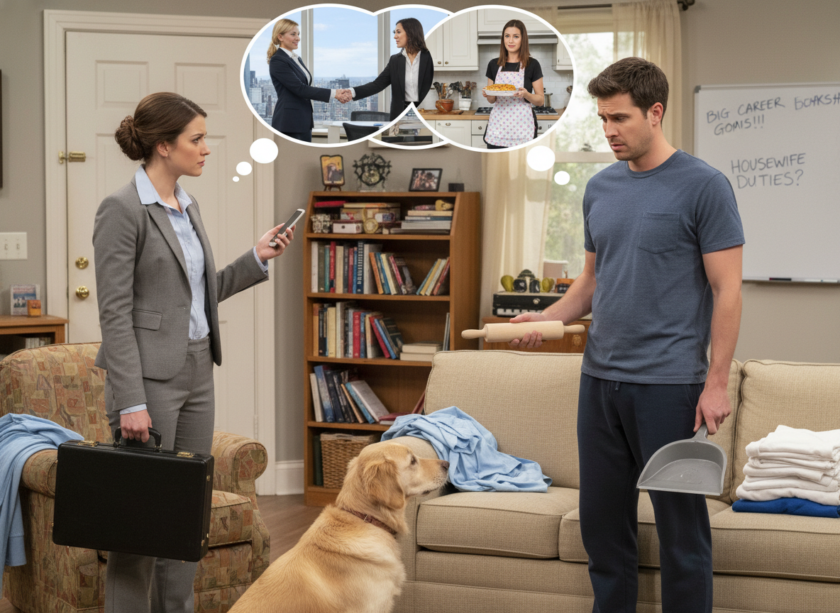 My boyfriend wants me to become a housewife when we get married yet I've got big career goals.