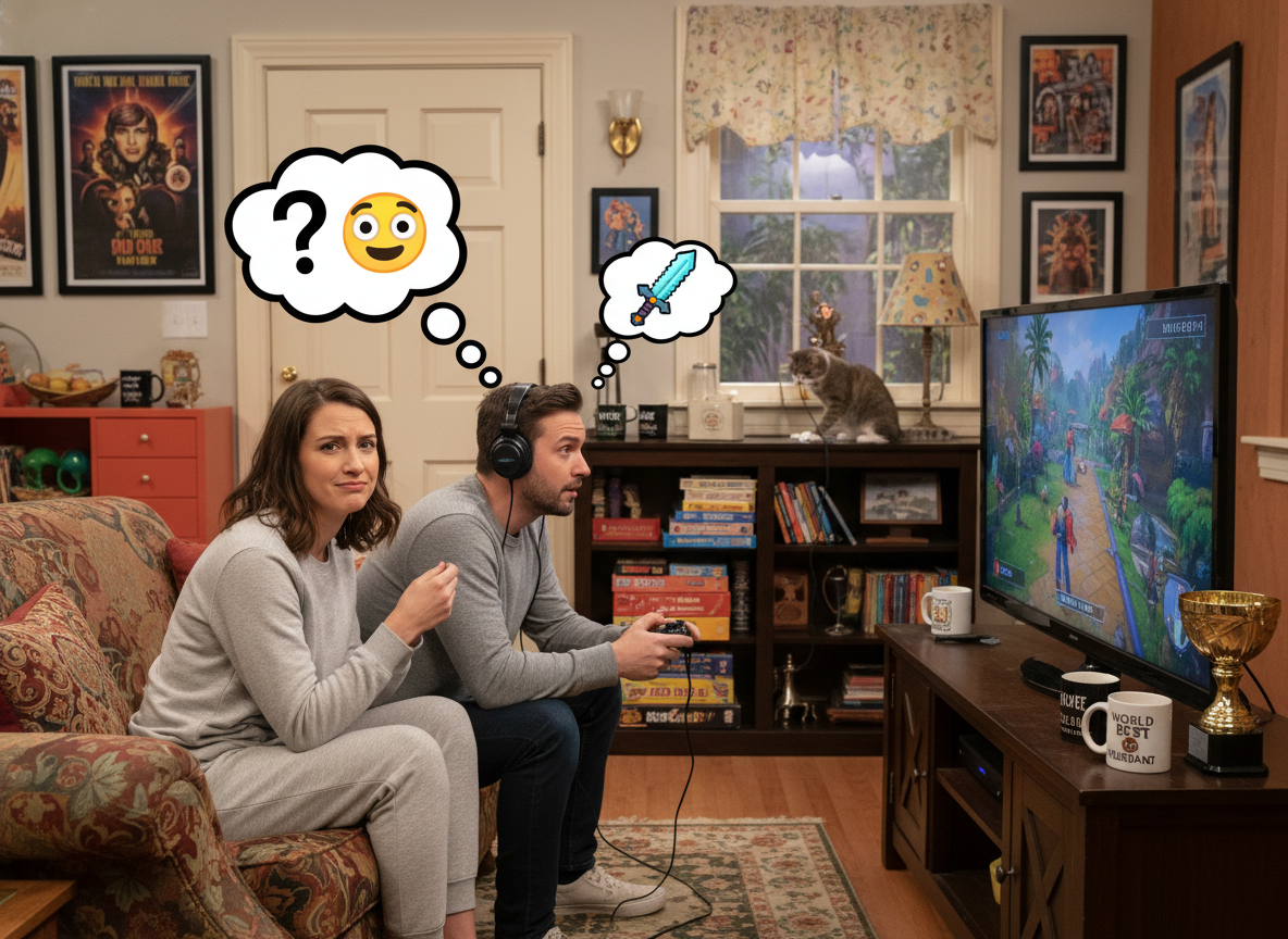 AITA for asking my husband to check on me while playing video games?