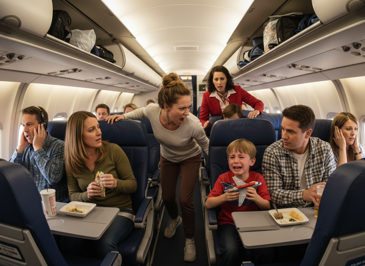 AITA for telling a kid to shut up on the plane?