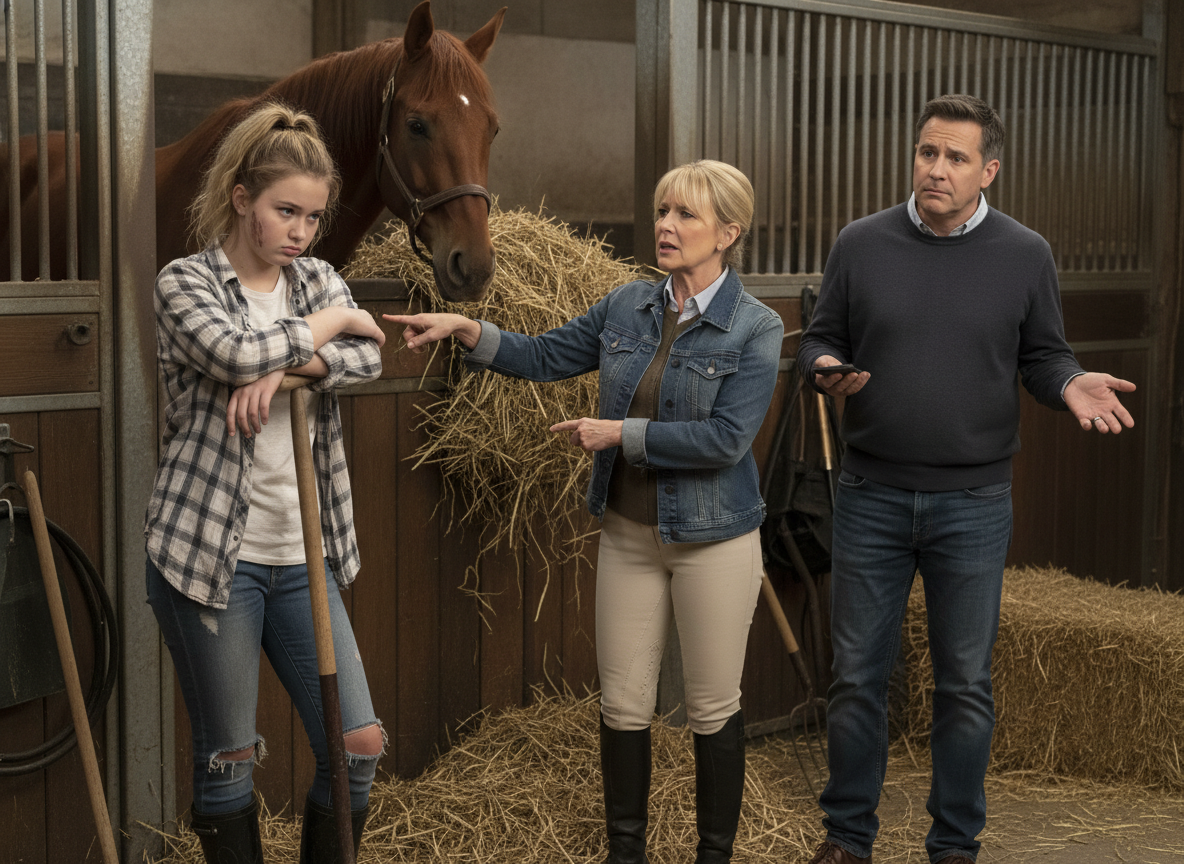 AITA for making our daughter (17f) clean our horse's stalls against her will?