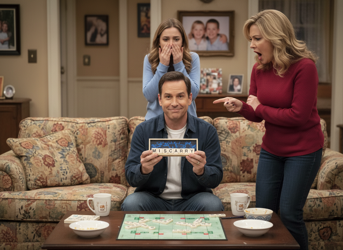 AITA for using the word "miscarry" to beat my wife in scrabble?