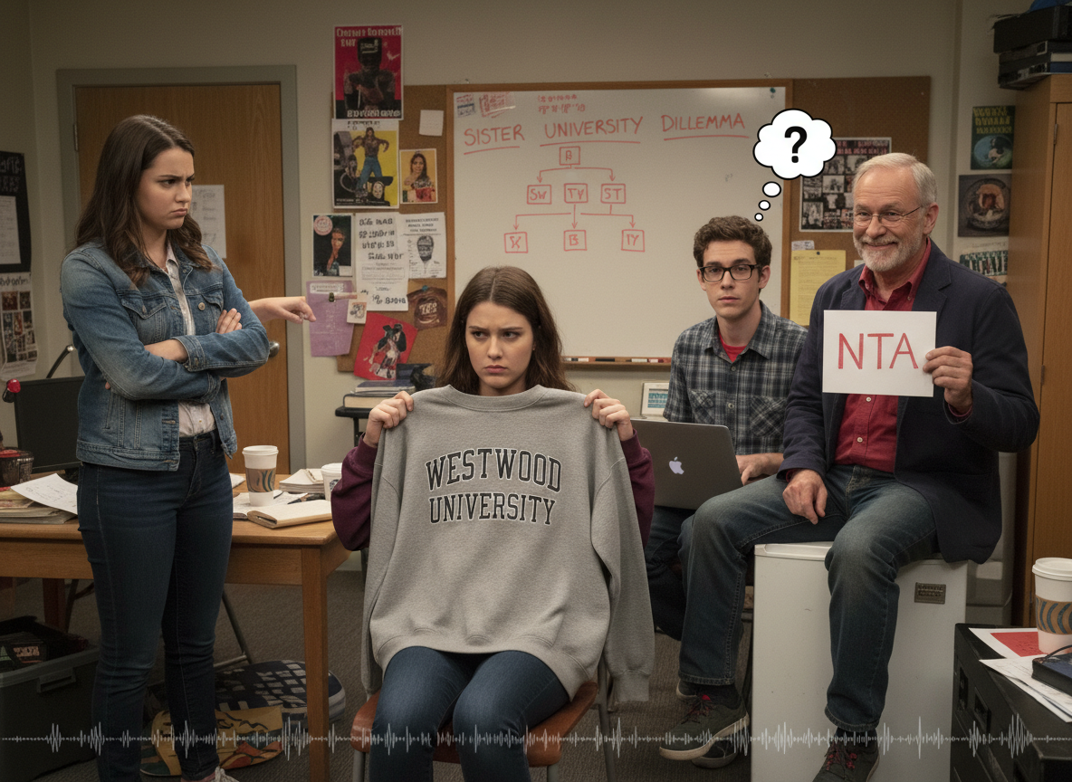 AITA for going to my sister university?
