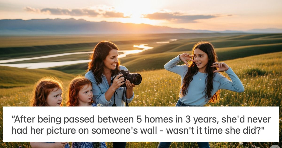 'AITA for only getting pictures of my adopted daughter?'