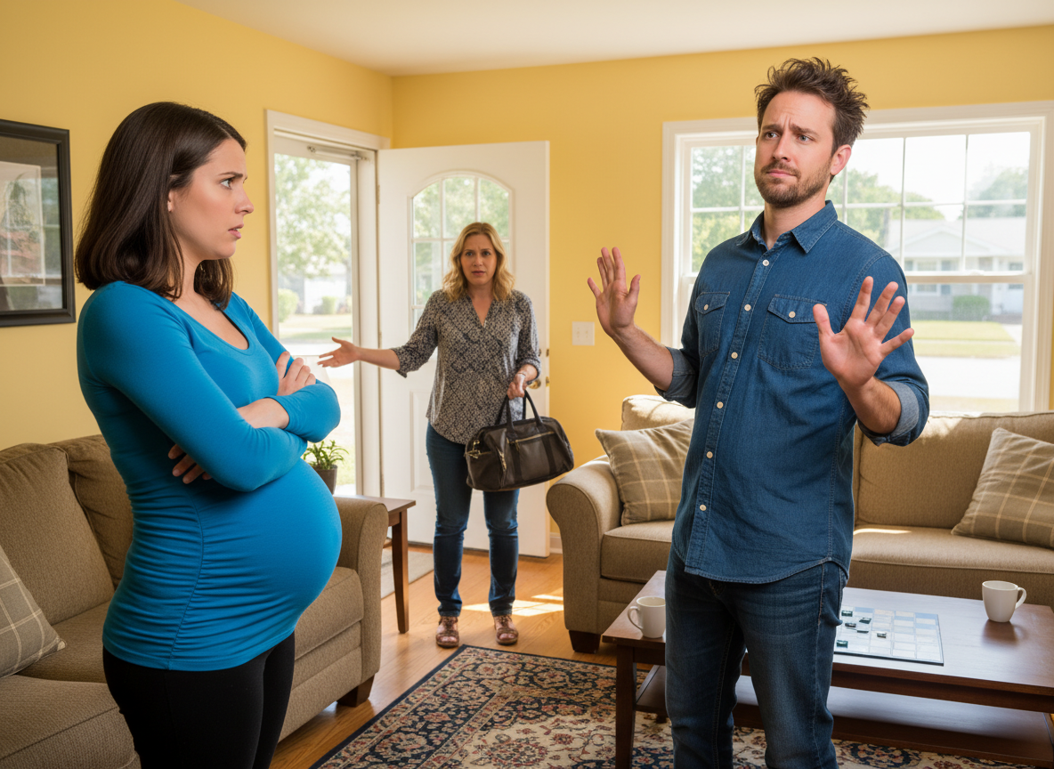 AITA for kicking my best friend out and telling him to grow up after he called my baby belly gross and weird?