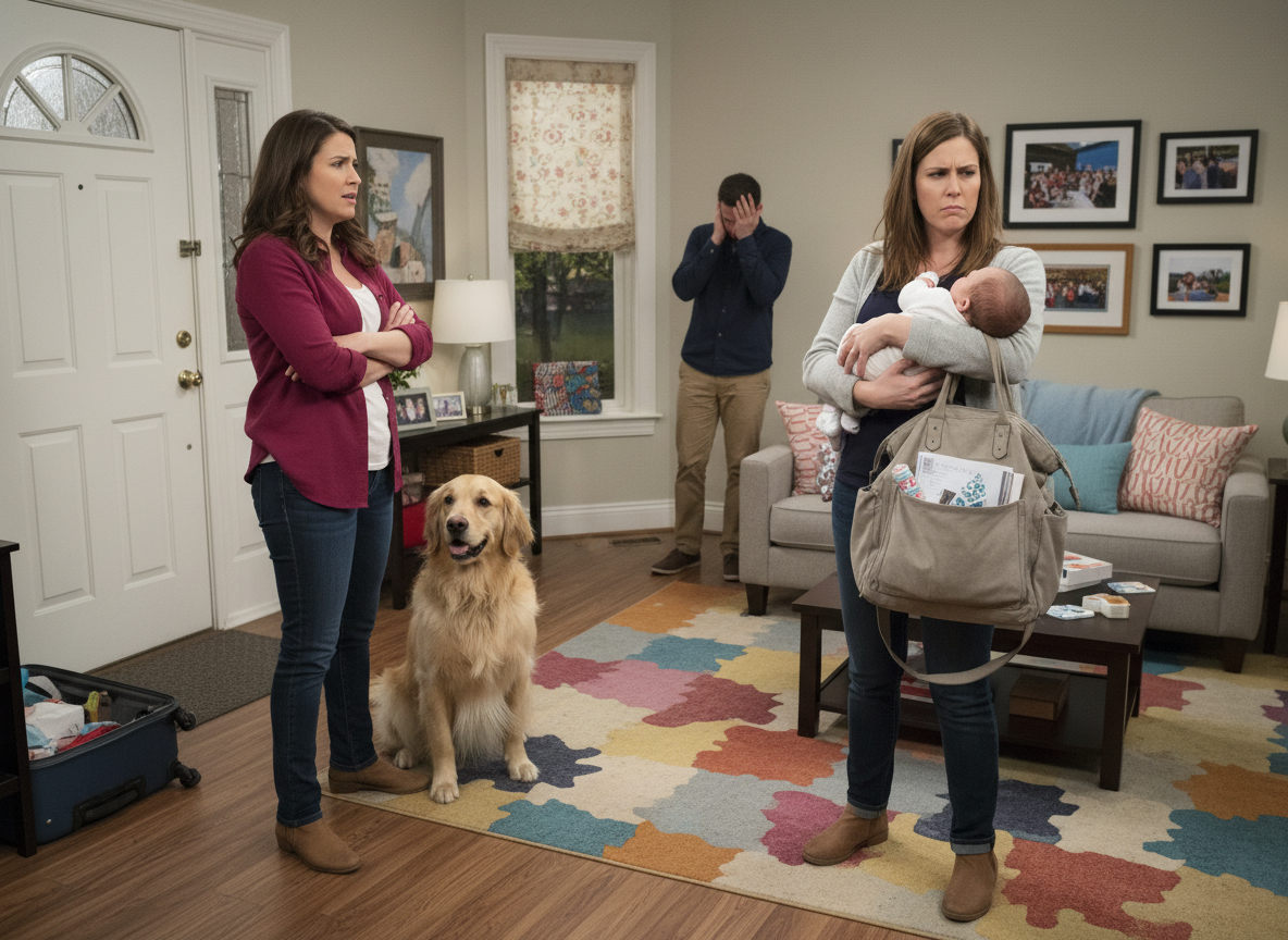 AITA for Kicking My Sister and Her Newborn Out Because She Keeps Calling My Dog ‘Dirty’?