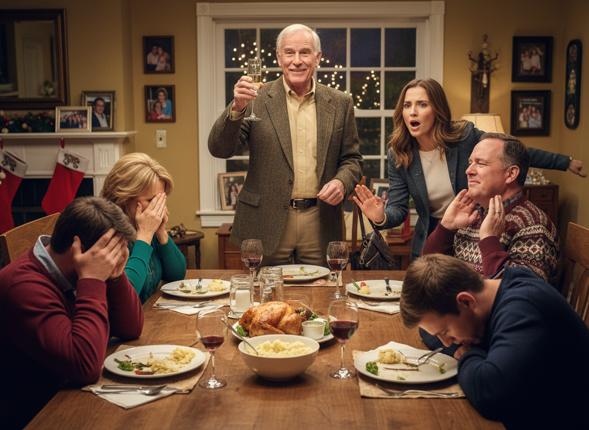 AITAH for leaving a family dinner after my dad’s toast?