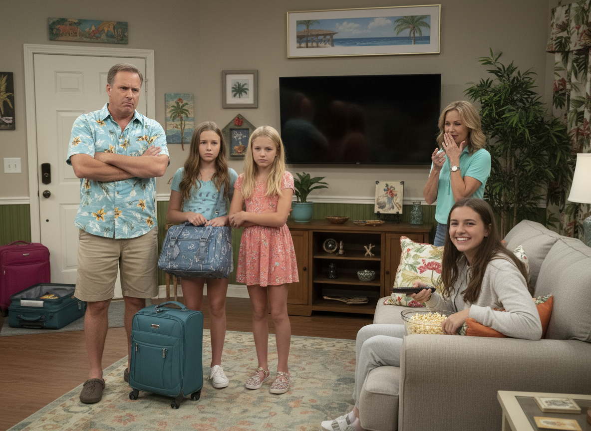 AITA for driving my daughters home in the middle of the vacation after they excluded their stepsister?