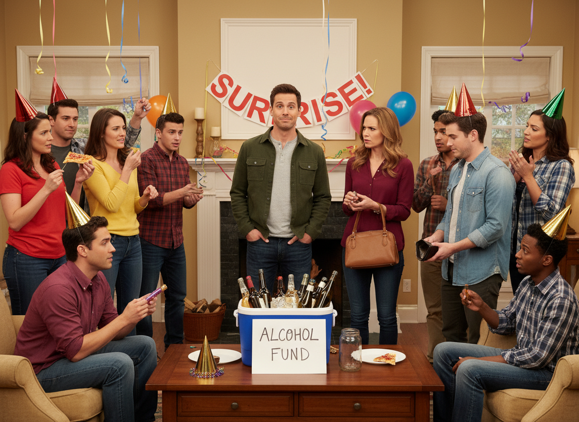 AITA for refusing to chip-in for alcohol at a suprise party?