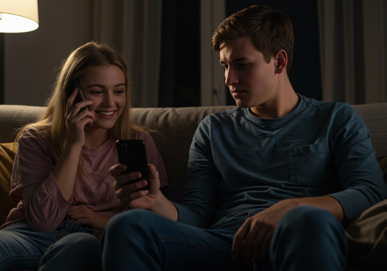 AITA for being frustrated at my gf for sleeping in calls with someone else every night?