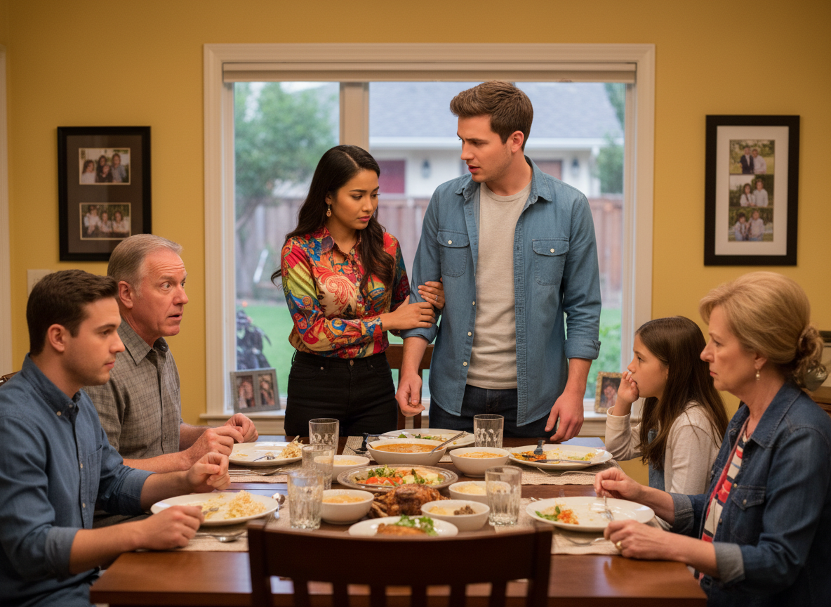 AITA for walking out of a family dinner after my parents insulted my Thai wife?