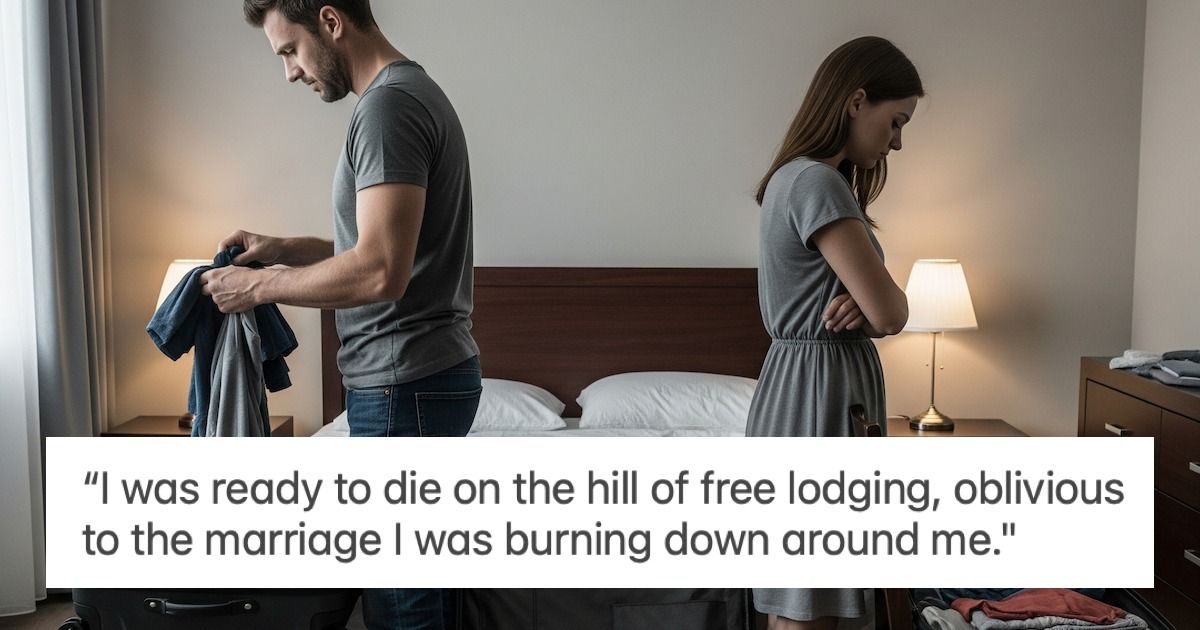 'WIBTA if I stayed at my parent's place while my wife stayed at the hotel?' UPDATED