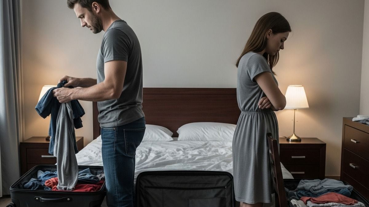 'WIBTA if I stayed at my parent's place while my wife stayed at the hotel?' UPDATED