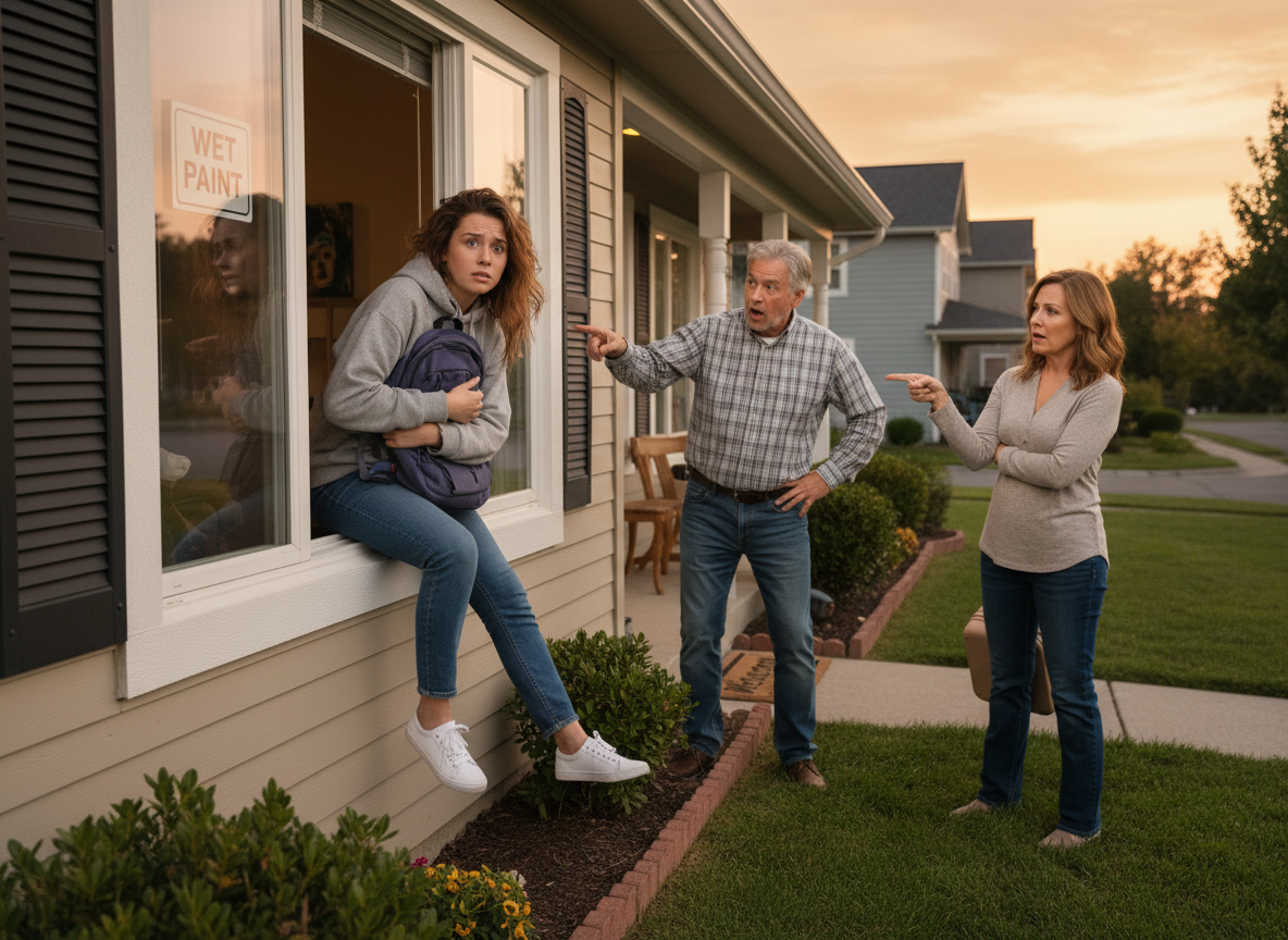 AITA for climbing in the window of my dad's house? He changed the locks to keep my mom (divorced) out but I was supposed to be at his house for the weekend.