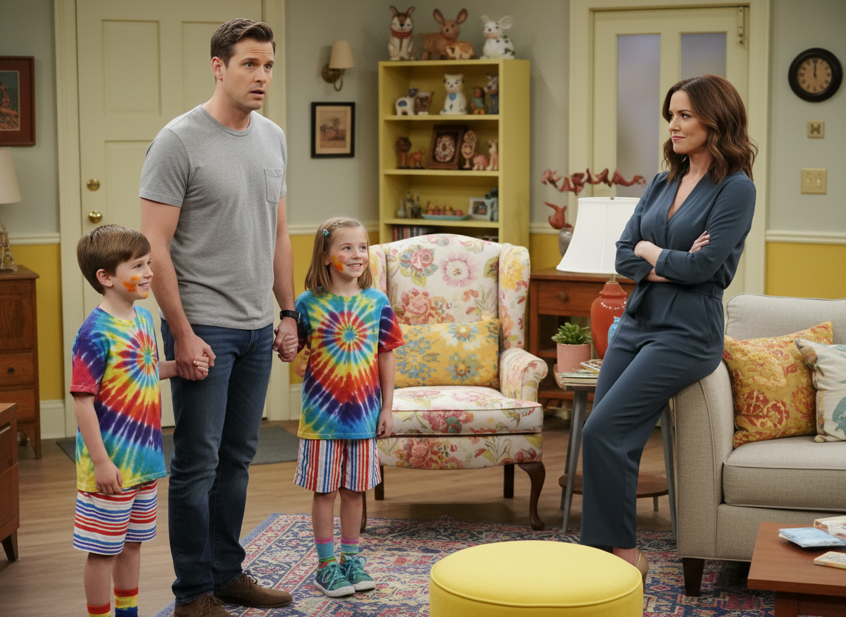 AITA for having my kids wear tie dye when with their dad?