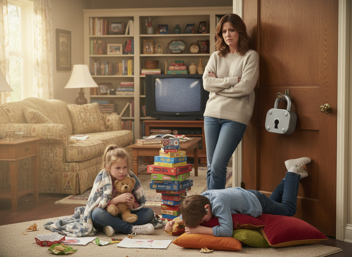 AITA for locking my children out of my room and refusing to look after them?