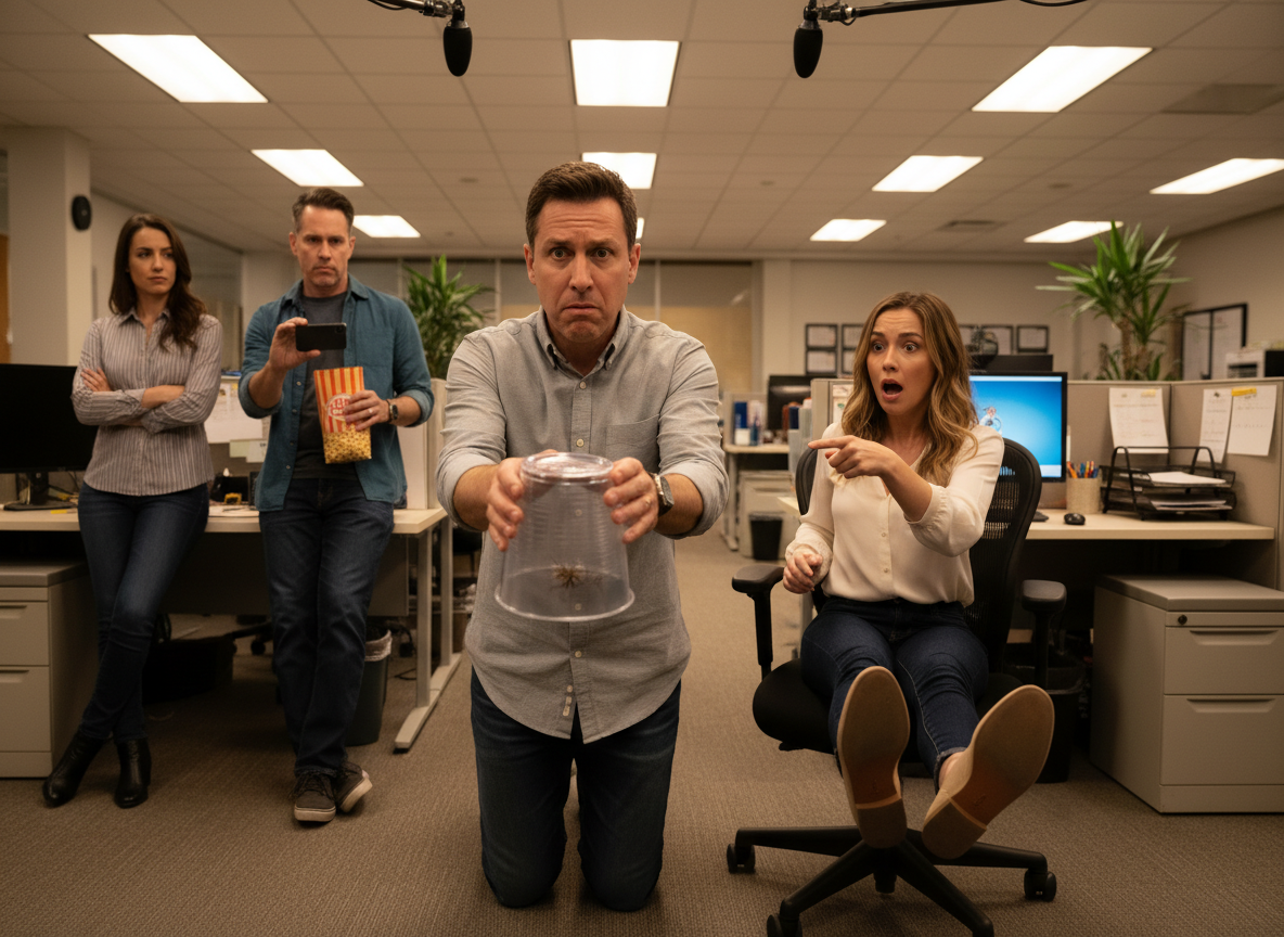 AITA for refusing to k**l the office spider despite one of my colleagues being scared of it?