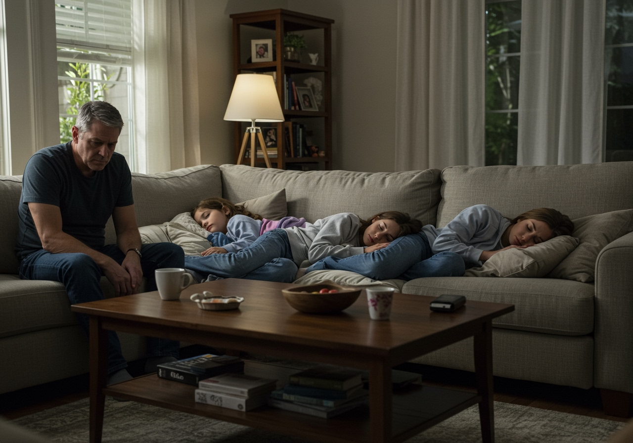 AITA for making my younger son and his family sleep in the living room?