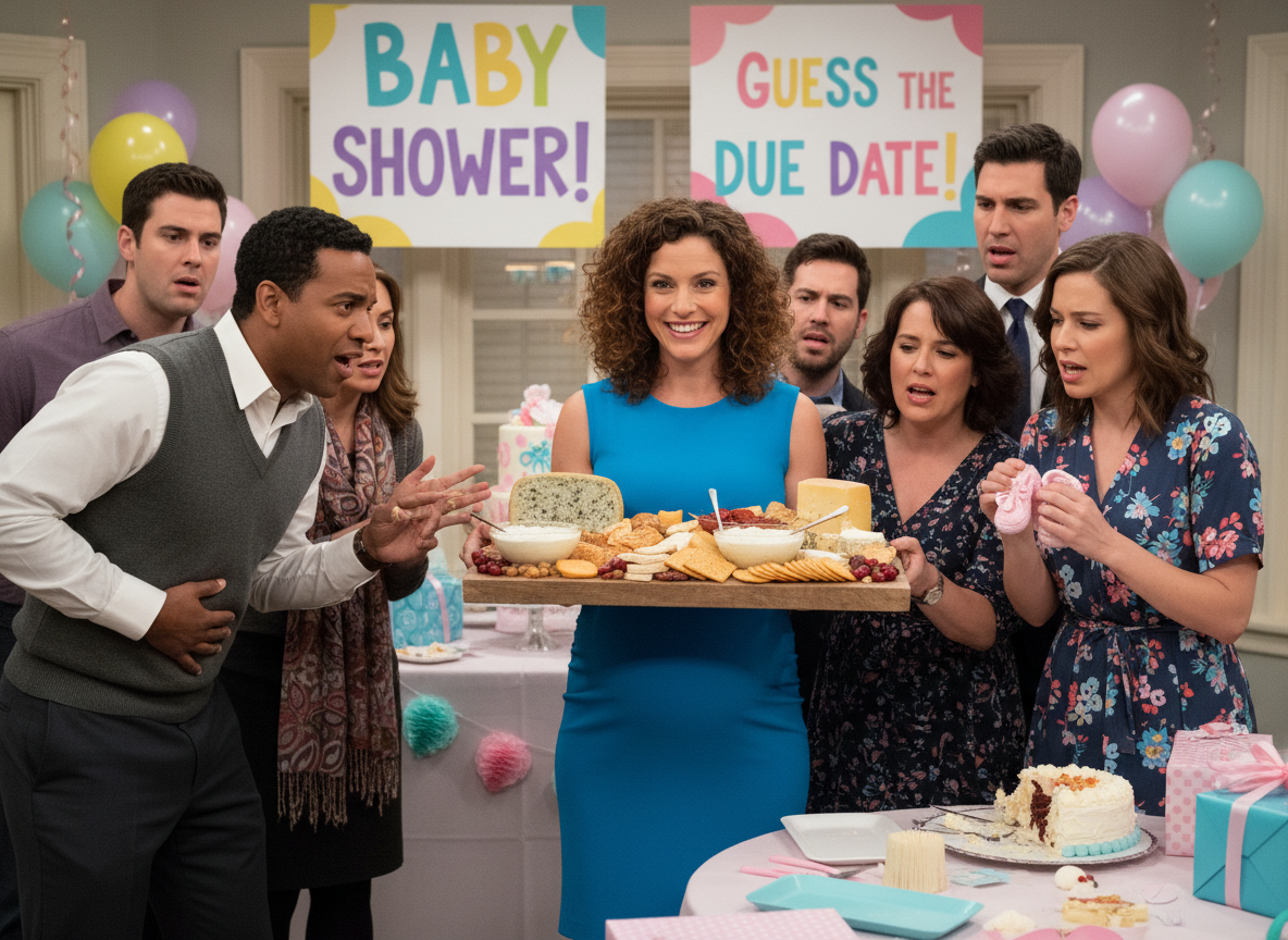 Aitah - bringing real cheese snacks to a baby shower and not warning people about the dairy?