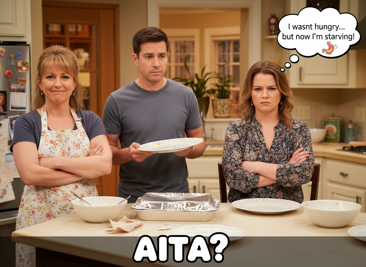 AITA for not leaving my mother in law anything to eat after she said she wasn't hungry?