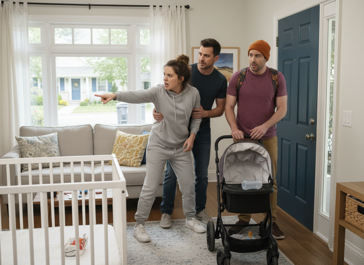 AITA For kicking my brother in law out after he made my 10 months old son spend the night in a stroller?