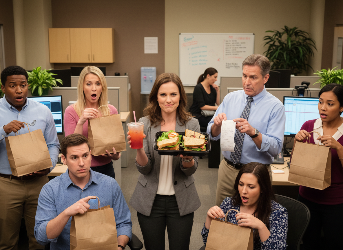 AITA for making my entire office jealous after they "forgot" to include me in the group lunch order again?