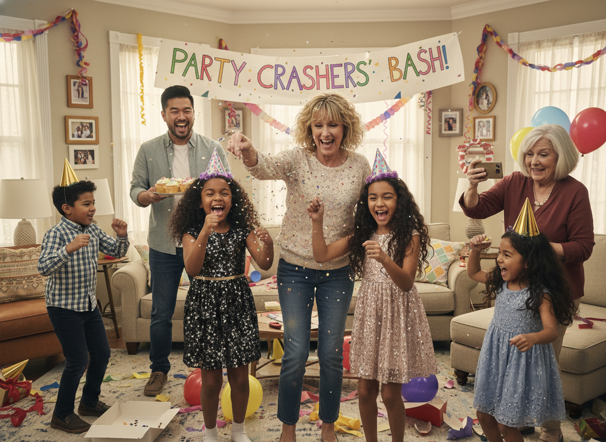 AITA for throwing a party for my daughters after they were uninvited?