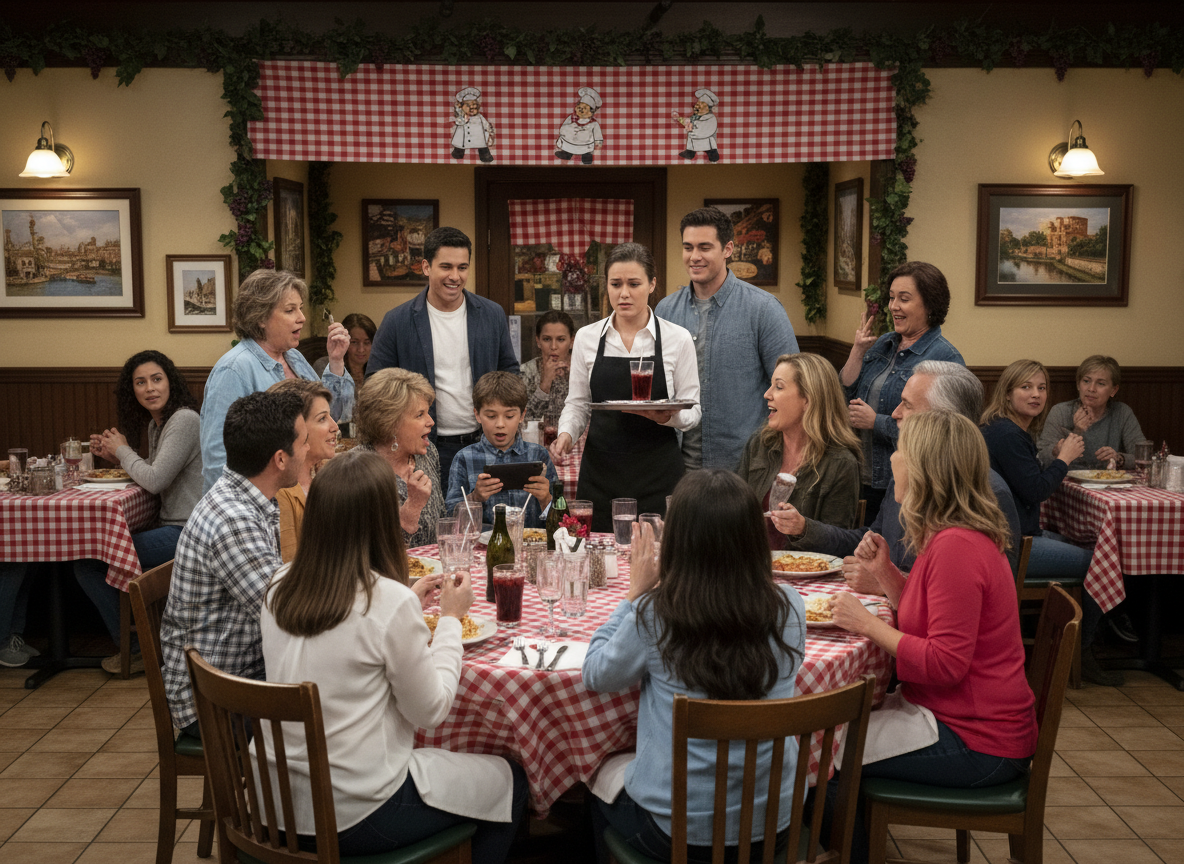 AITA for bringing my entire family to the restaurant where my girlfriend was working as a server in order to meet her?