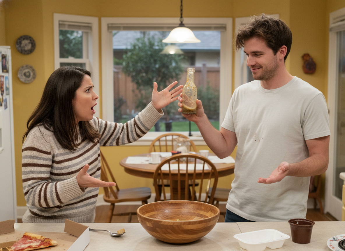 AITA for reacting angrily when my boyfriend finished an entire bottle of salad dressing in a 24 hour period?