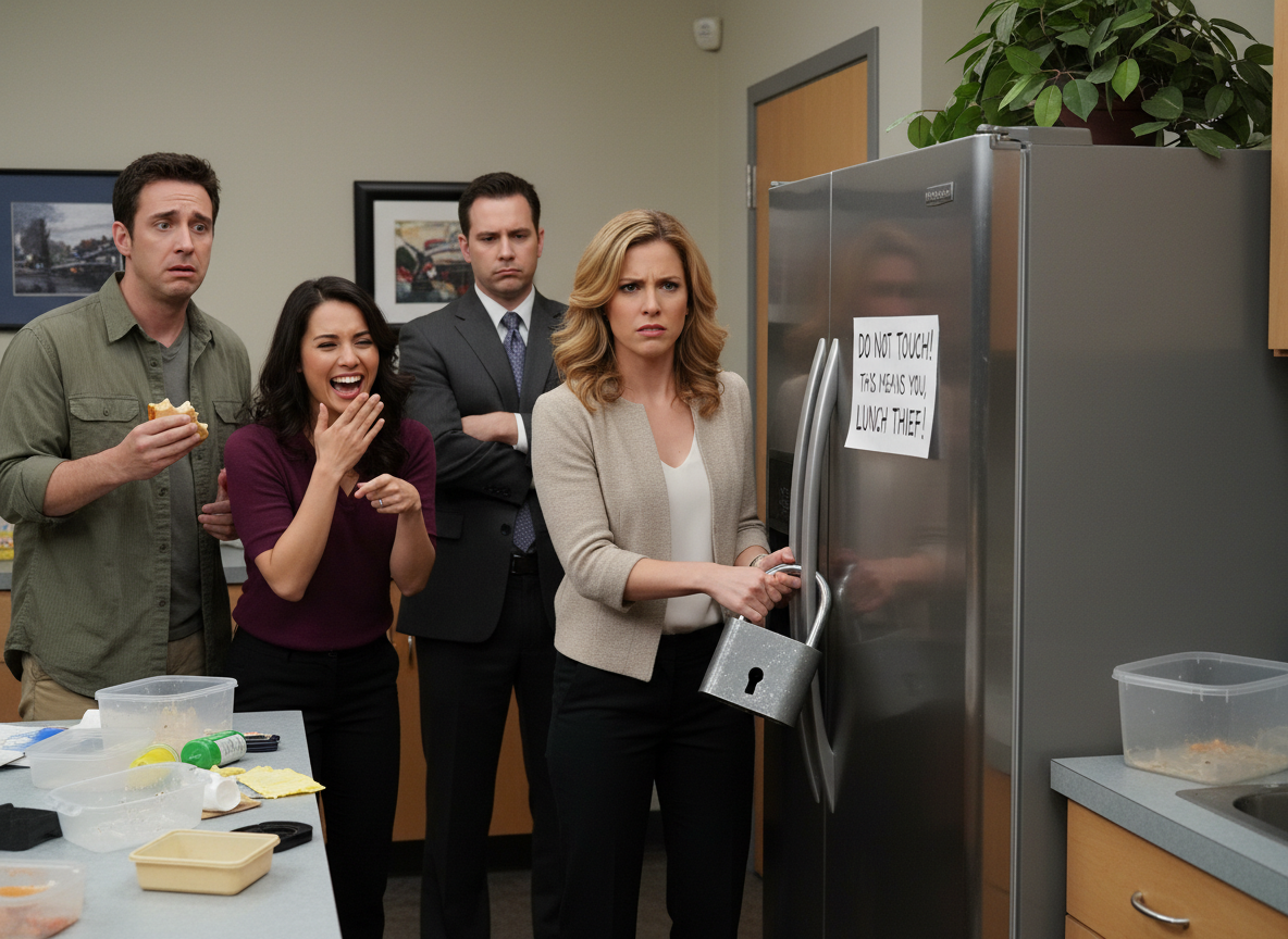 AITA for locking the office fridge after someone kept stealing my lunch?