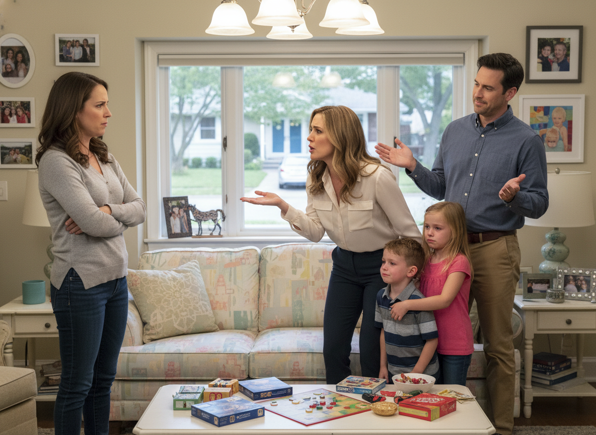 AITA for calling out my sister in law for using her children to emotionally manipulate me into going to dinner “now” instead of waiting 45 minutes?