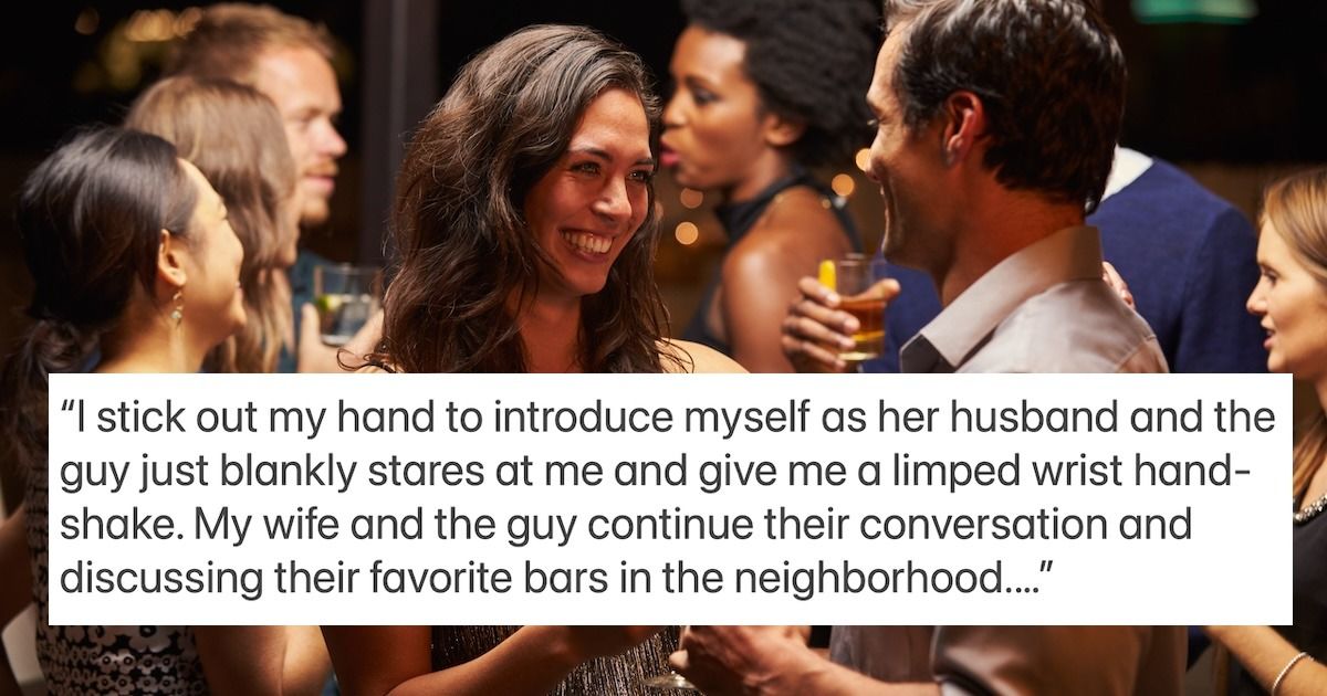 'AITA for approaching women at the bar while my wife was talking another man?' 'I felt like a third wheel.'