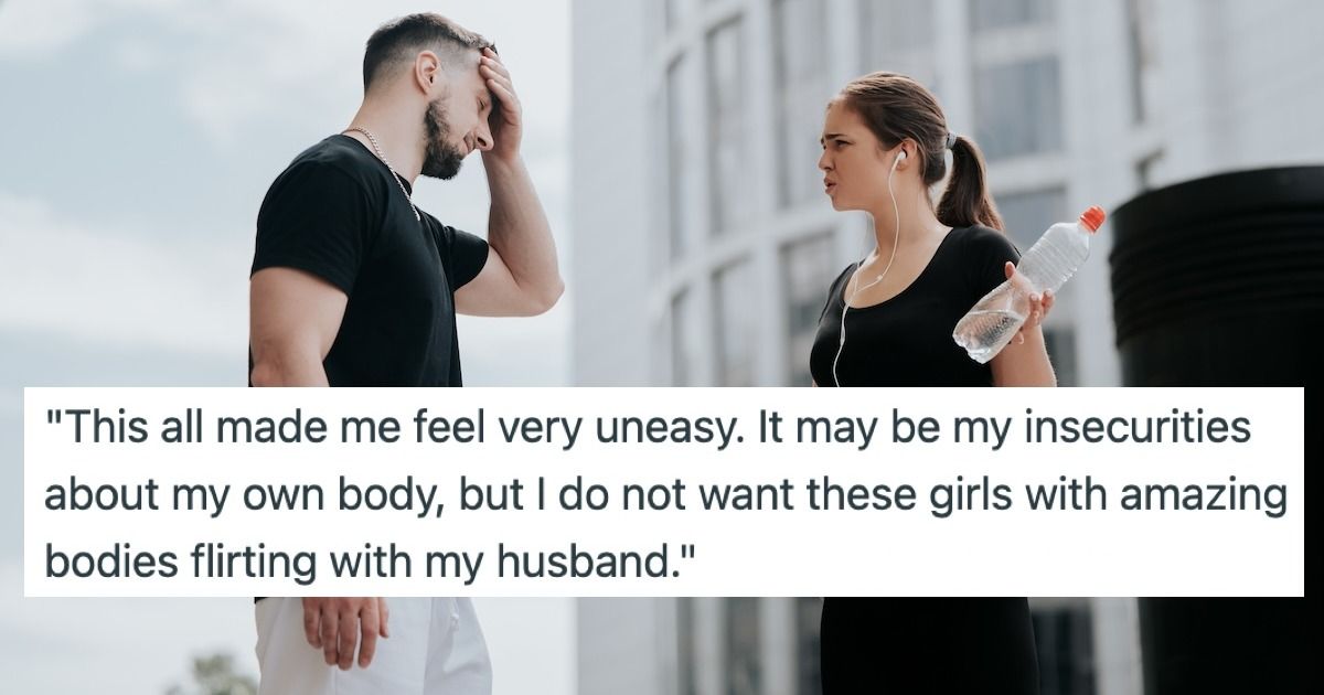 'AITA for making my husband change gyms because his female gym budd*es flirt with him?' UPDATED 3X