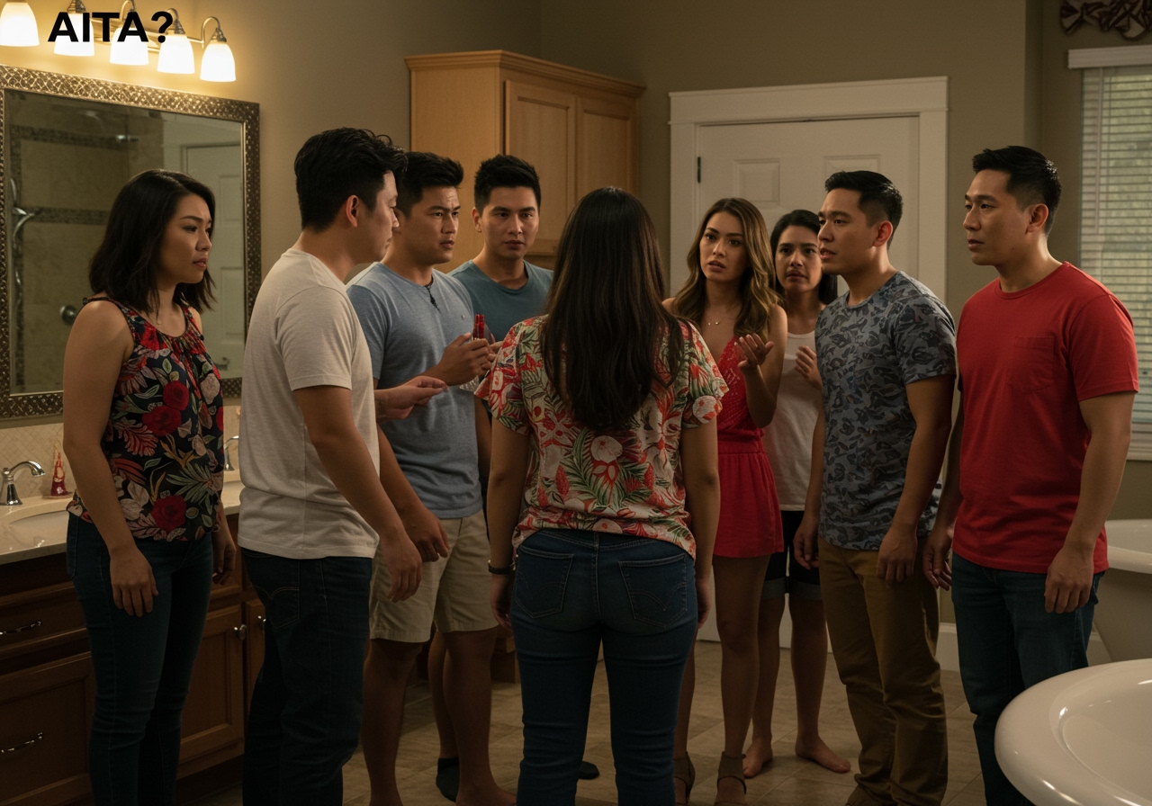 AITA for not Letting my Brother "Christen" my New Home's Bathroom?