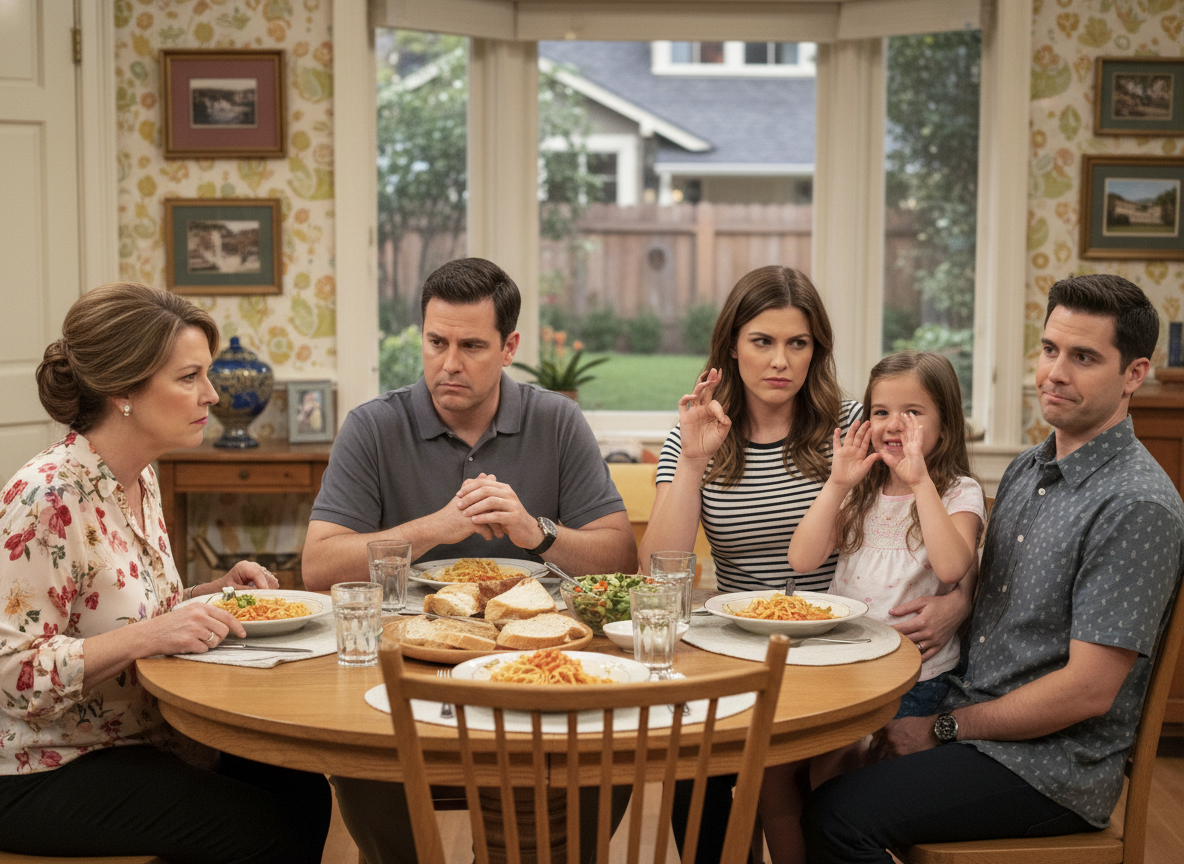 AITA for not talking to my MIL after she insisted my daughter not sign at the dinner table?