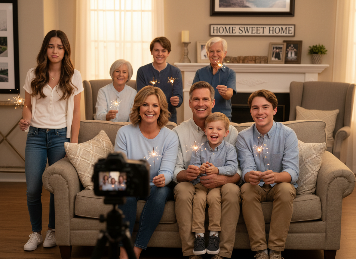 AITA for not having my stepdaughter in the family photo?