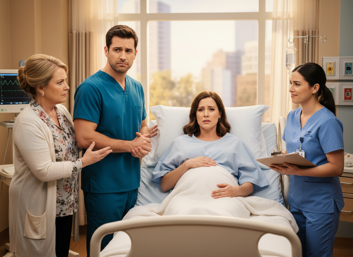 Woman Refuses To Let Her Husband Into The Delivery Room Because He Insists His Mother Also Be There