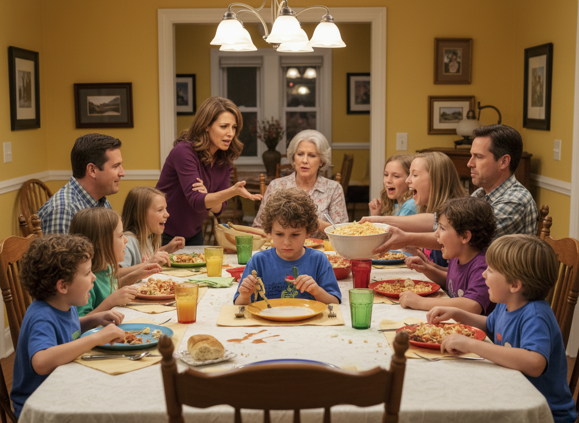 AITA For wanting my son to be treated equally and able to enjoy family meals with cousins?