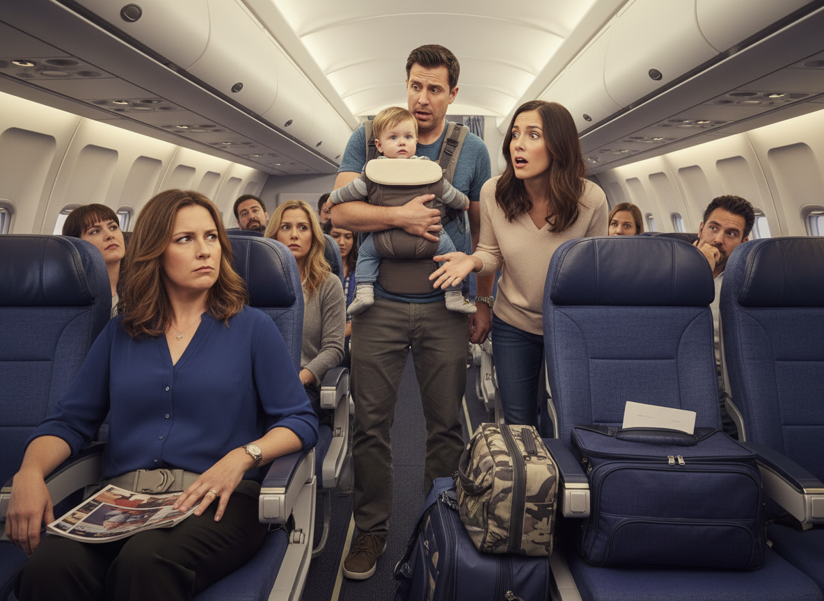 Couple Who Wanted To Sit Next To Each Other Calls OP A "Fat Bi*ch" When She Did Not Give Up The Extra Seat She Had Paid For