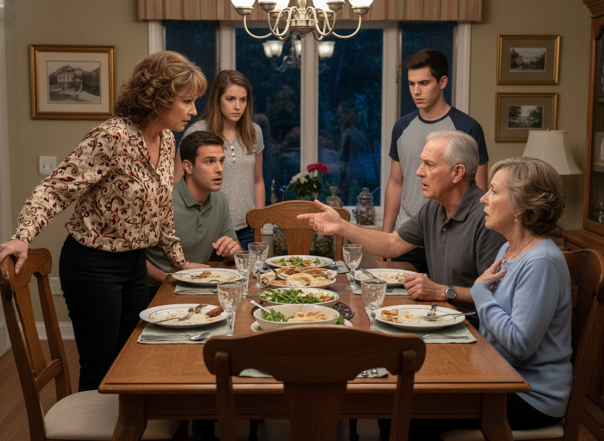 AITA for disrespecting my inlaws and leaving dinner table after my husband's dad insulted me?