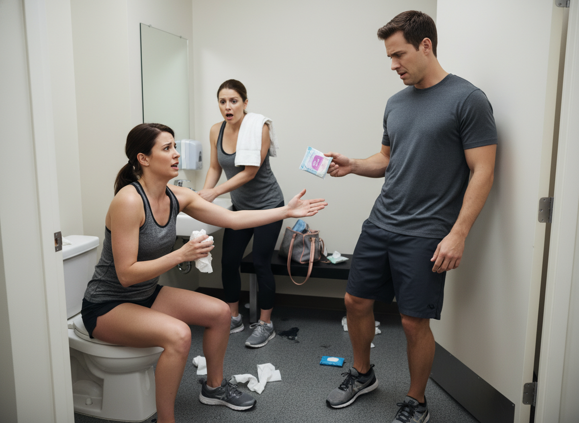 AITA for dumping my boyfriend because he refused to hand me a period pad and tissues when I had diarrhea at the gym ?