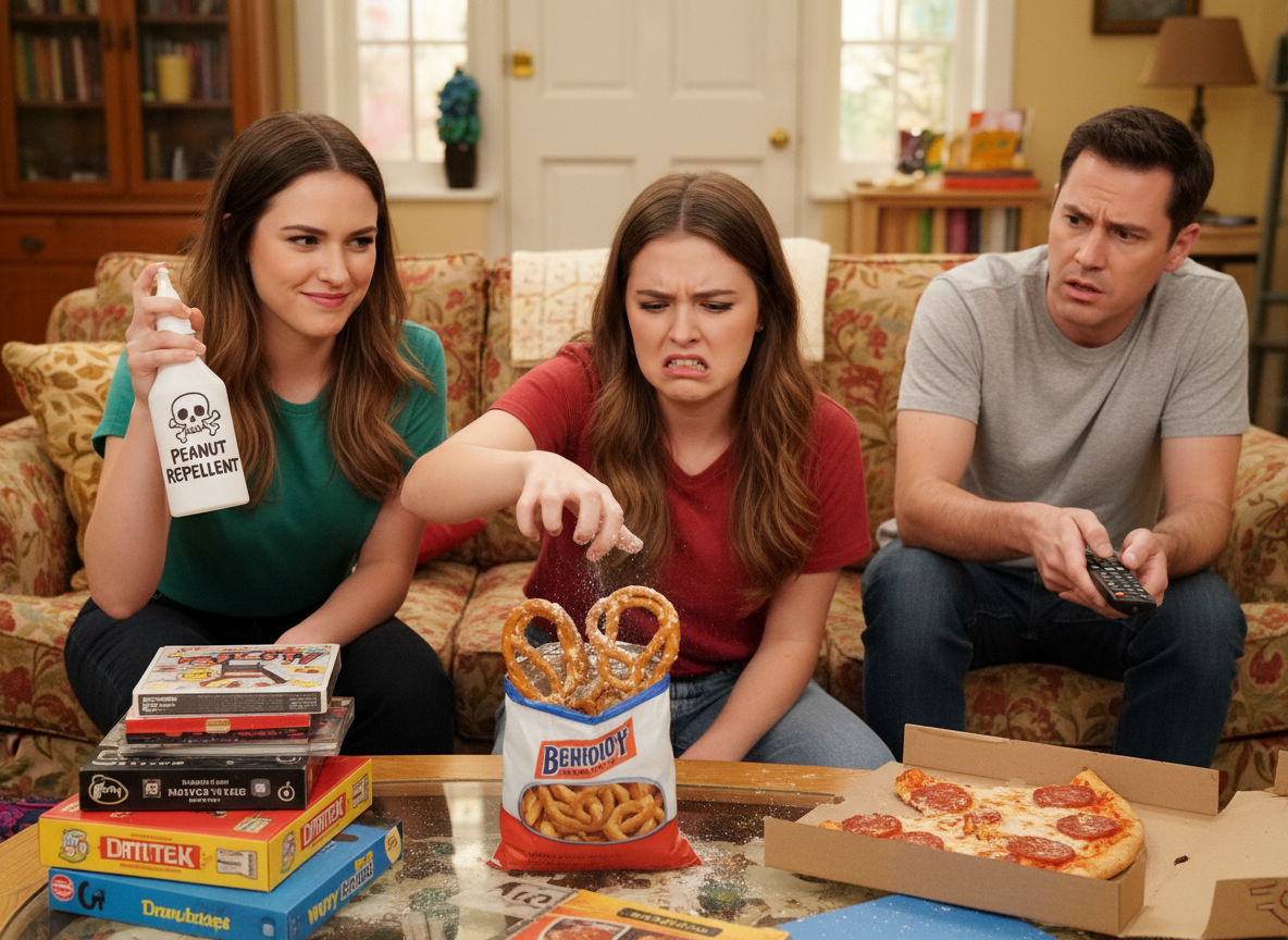 AITA for using "peanut repellent" to stop my sister from stealing my pretzels?