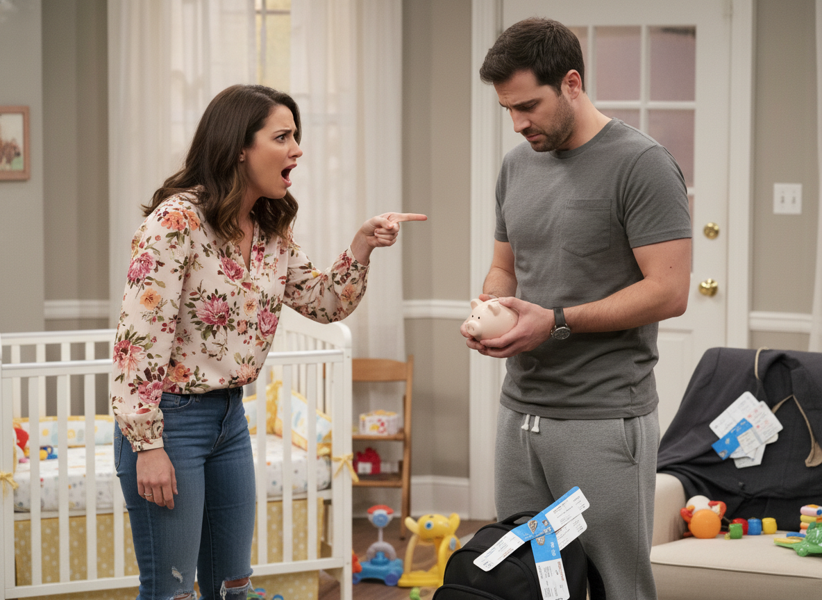 AITAH for telling my husband I hope his mom does d*e, after he secretly flew across the country to “say goodbye” to her without telling me… and drained our baby fund to do it?