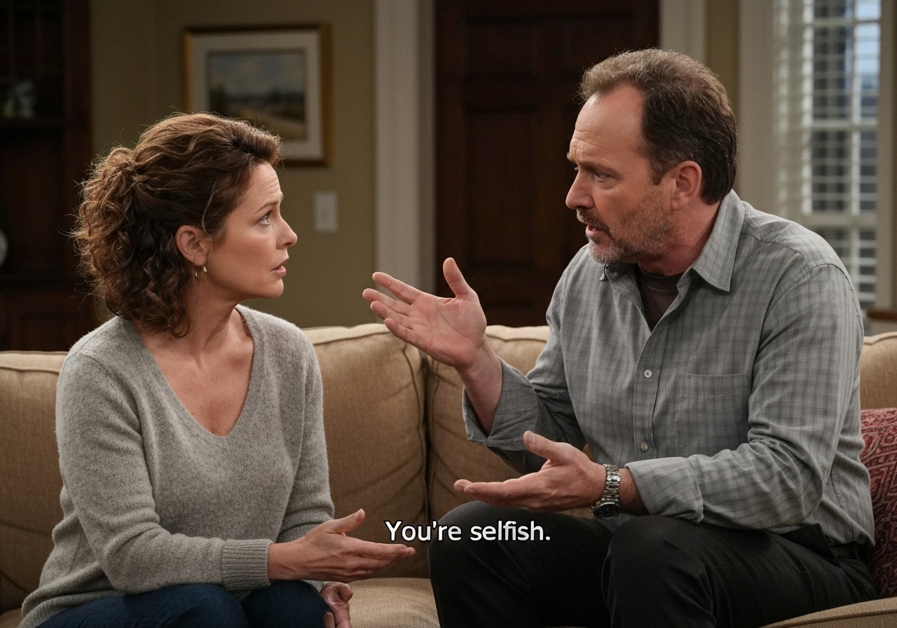 Husband says I'm selfish